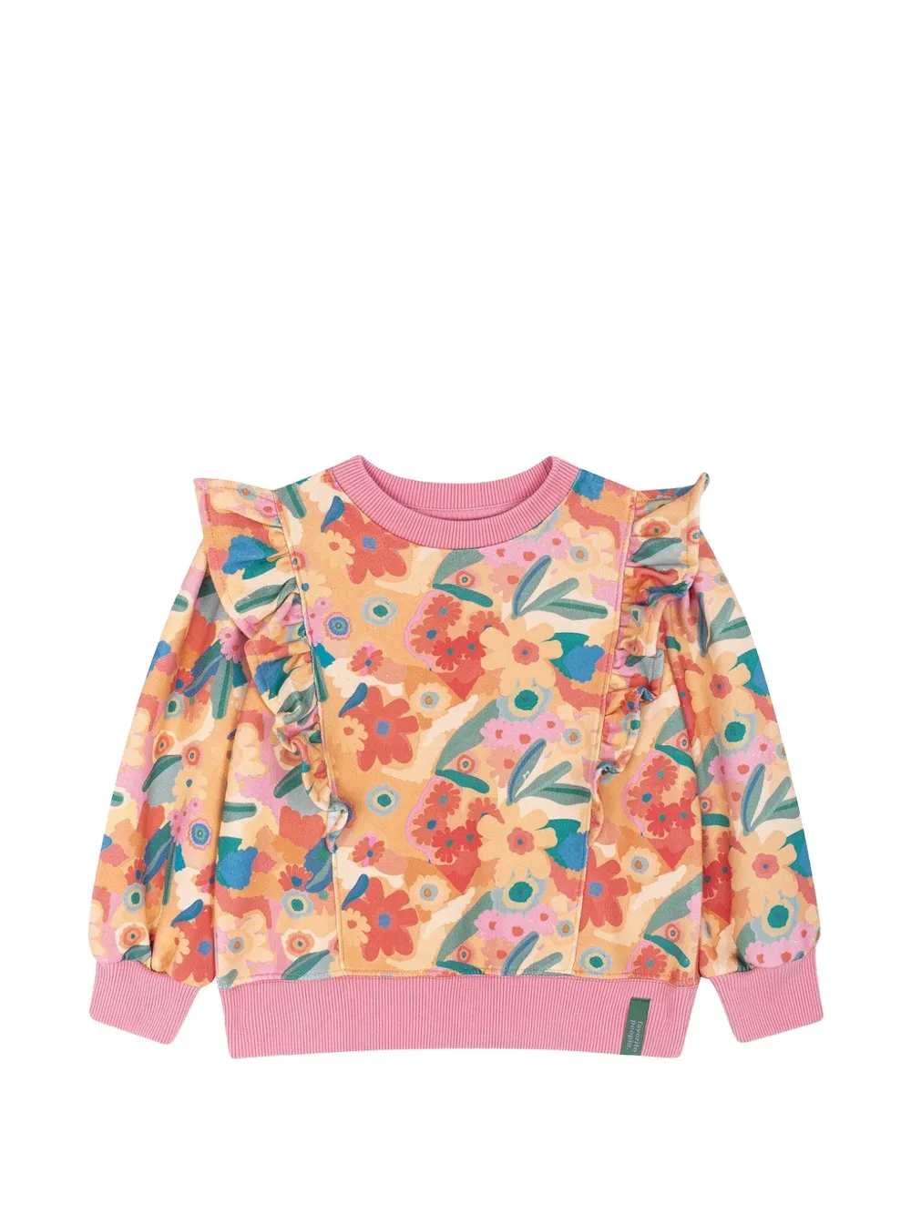 Favorite People Felpa Toscana a fiori - Giallo