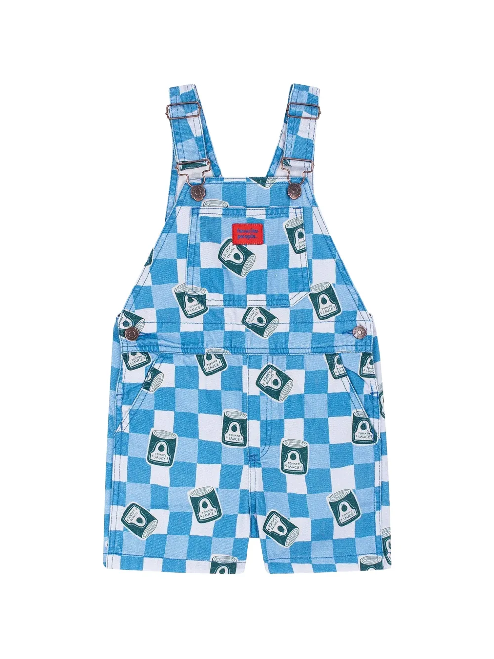 Favorite People Pomodoro checkered shorts - Blue