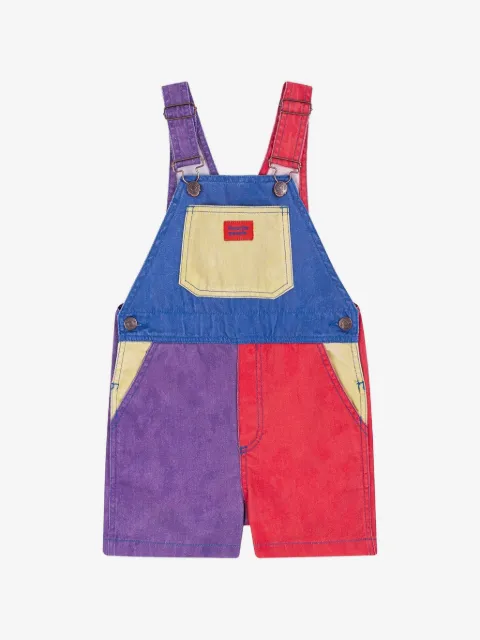 Favorite People Mozzarella adjustable-straps colour block shorts