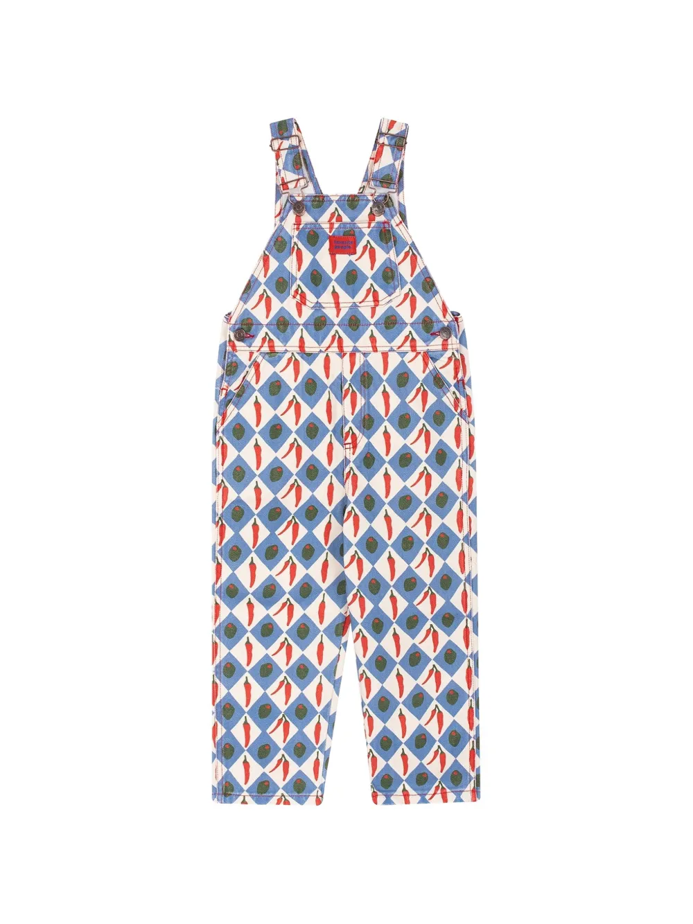 Favorite People Oliva printed dungarees - Blue