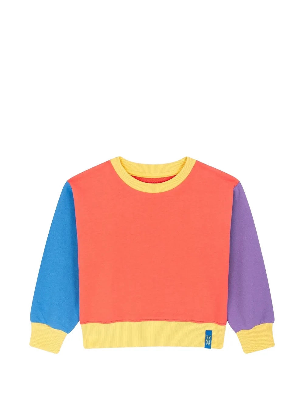 Favorite People Felpa con design color-block - Arancione