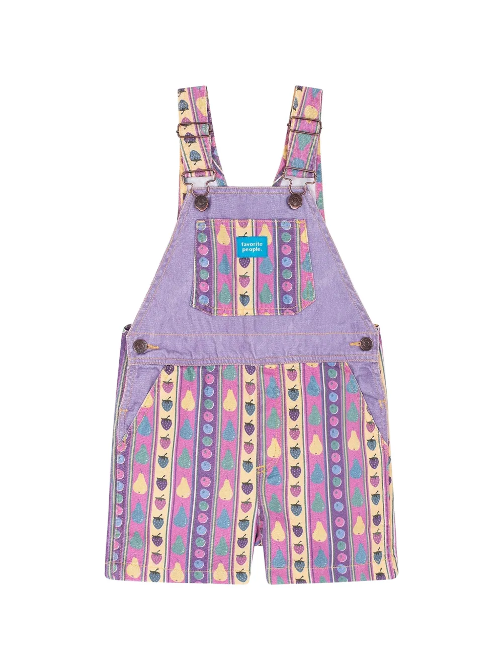 Favorite People Overall met veelkleurig patroon Paars