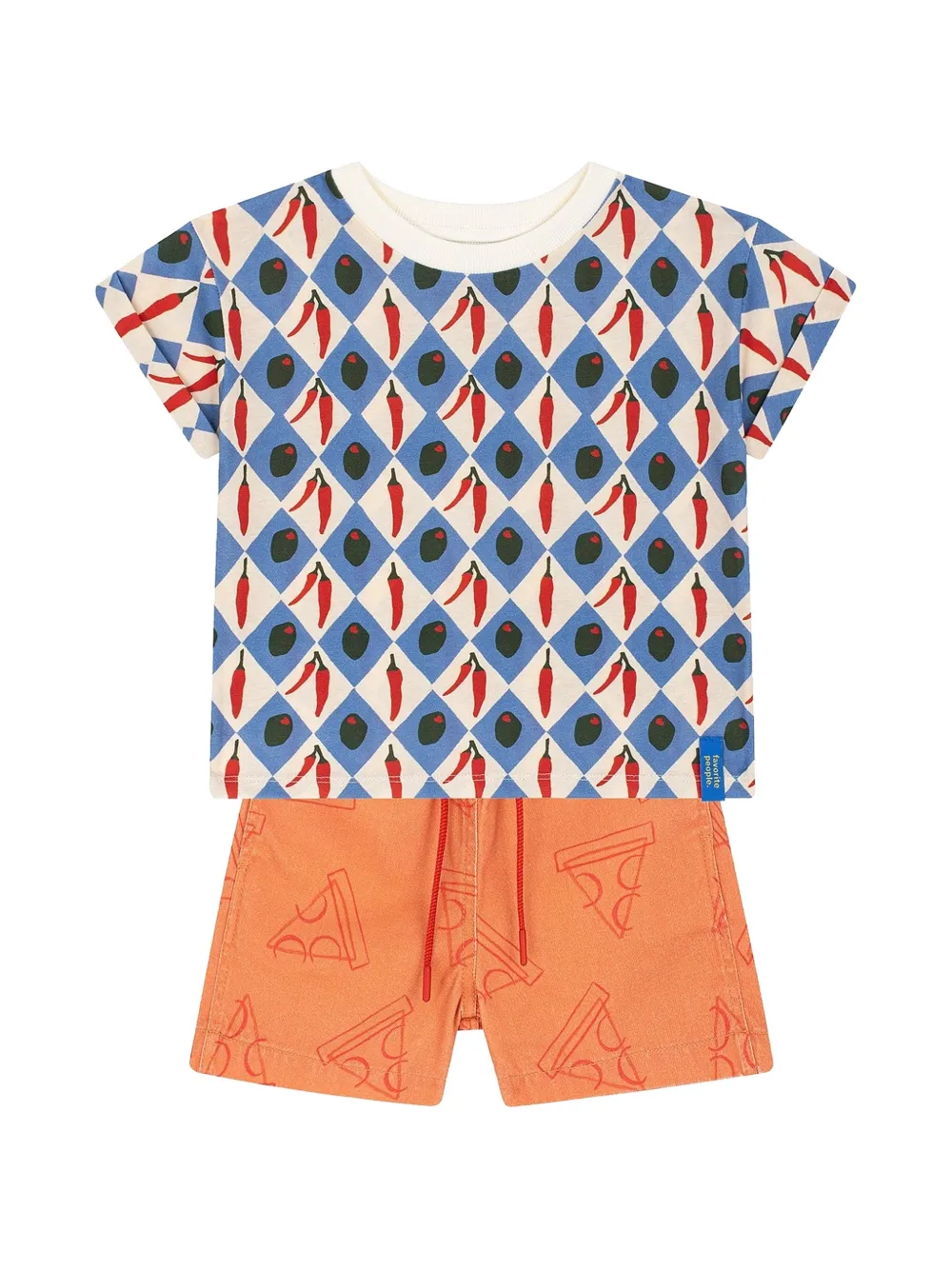 Favorite People Pizza shorts Oranje