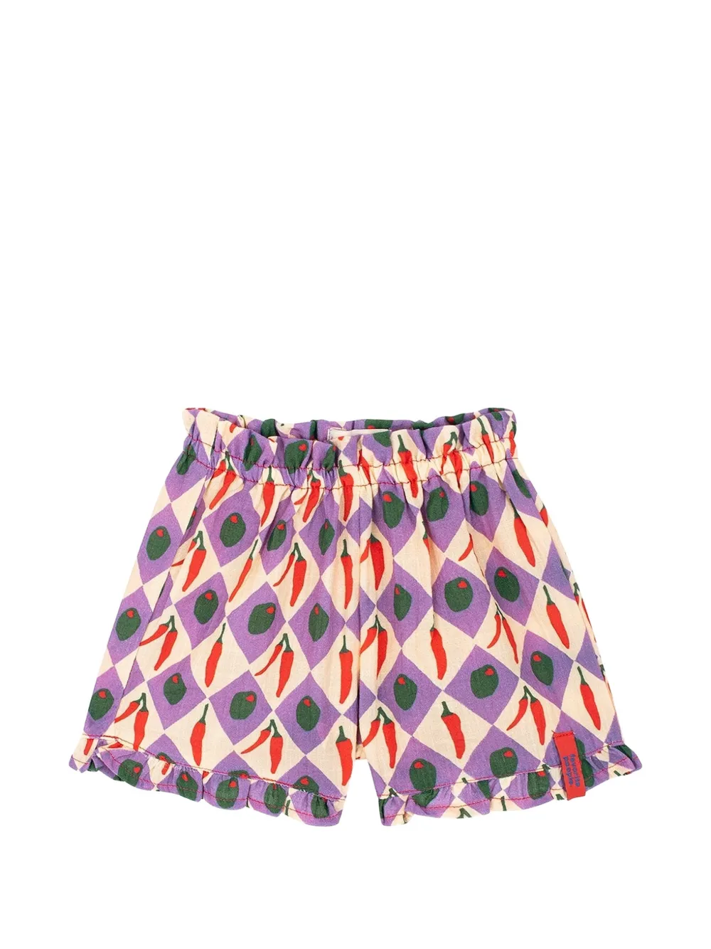 Favorite People Formaggio ruffle-hem shorts sets (set of two) - Purple