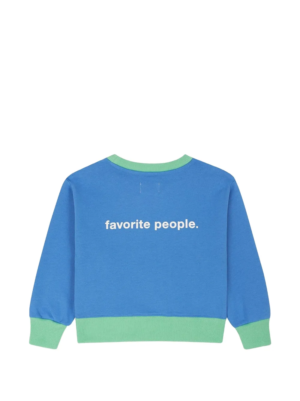 Favorite People Parmigiano sweater met logo Blauw