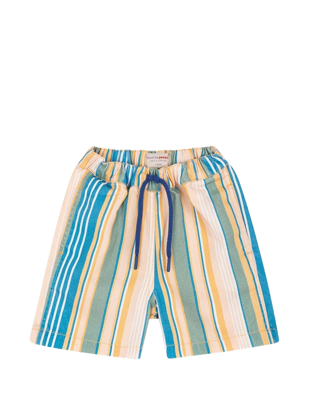 Favorite People Bermuda a righe con coulisse - Blu
