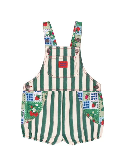 Favorite People Fragola striped dungarees