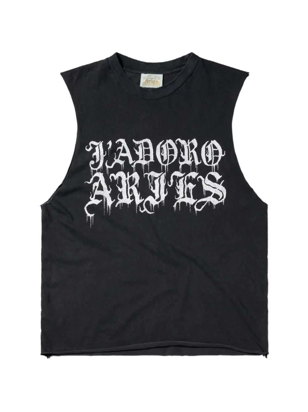 Aries Gothic J'adoro graphic-print sleeveless vest - Nero