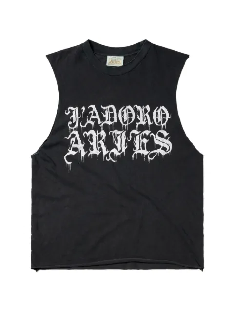 Aries Gothic J'adoro graphic-print sleeveless vest