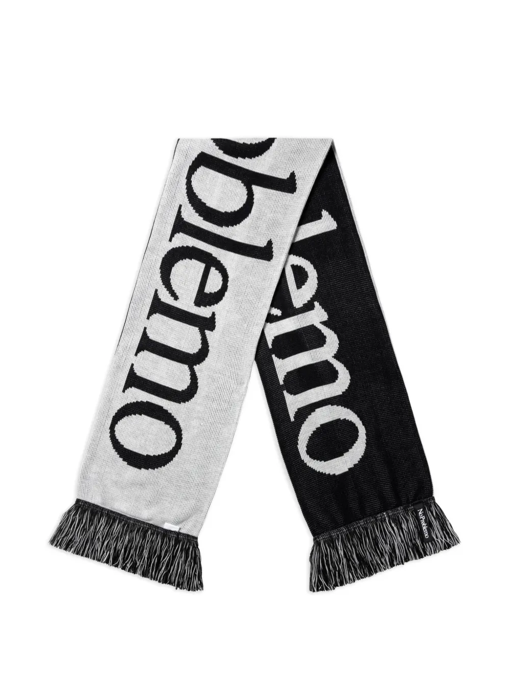  No Problemo Bufanda No Problemo Con Flecos - Negro 