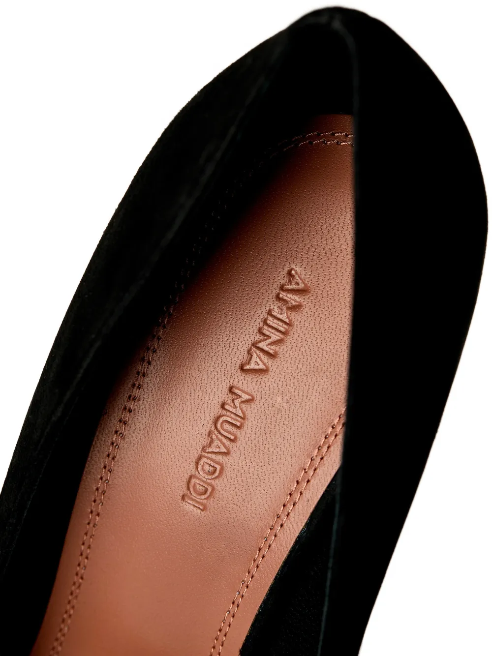 Amina Muaddi Barbara pointed pump Zwart