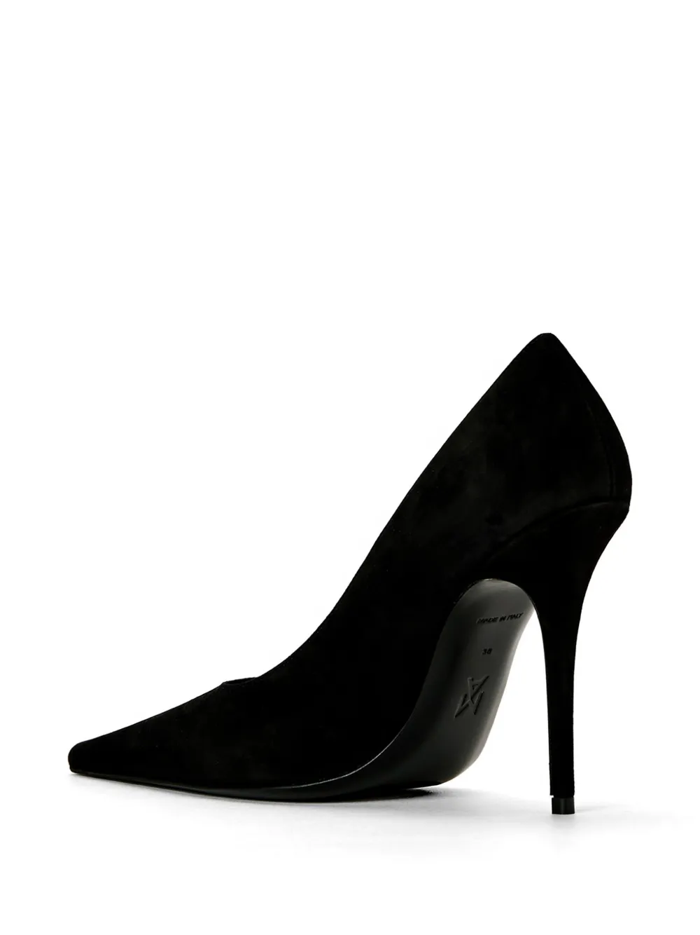 Amina Muaddi Barbara pointed pump Zwart