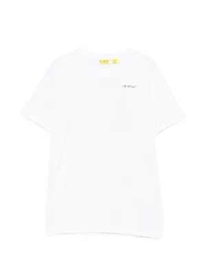 Off-White Kids ペイント Tシャツ | ホワイト | FARFETCH JP