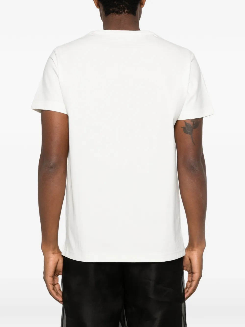 LES HOMMES T-shirt met print Wit