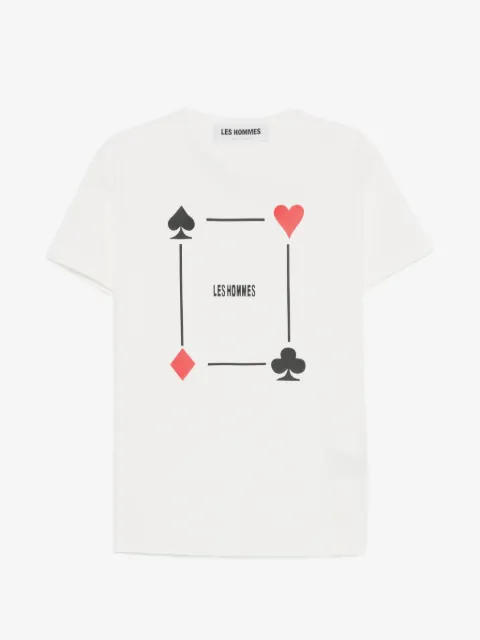 LES HOMMES t-shirt med tryck