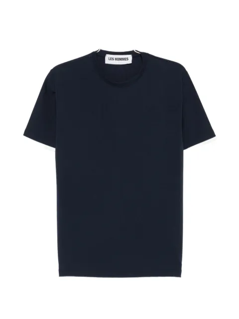 LES HOMMES contrast-trim T-shirt