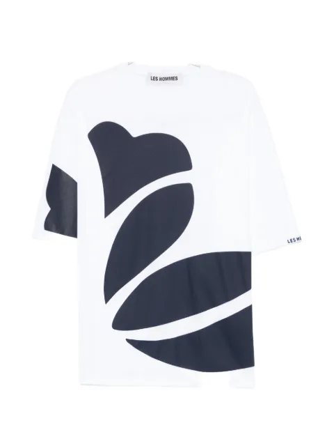 LES HOMMES graphic-print T-shirt