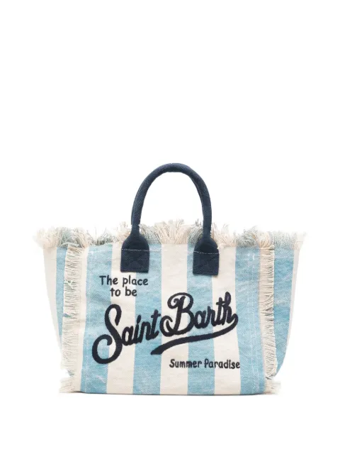 MC2 Saint Barth fringed striped shoulder bag