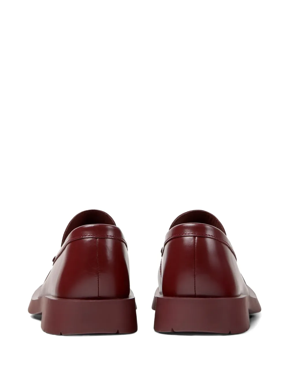 CamperLab Mil 1978 ruched loafers Rood