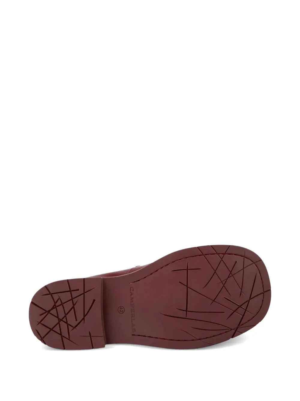 CamperLab Mil 1978 ruched loafers Rood