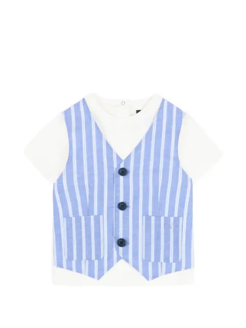 Fay Kids striped pocket T-shirt