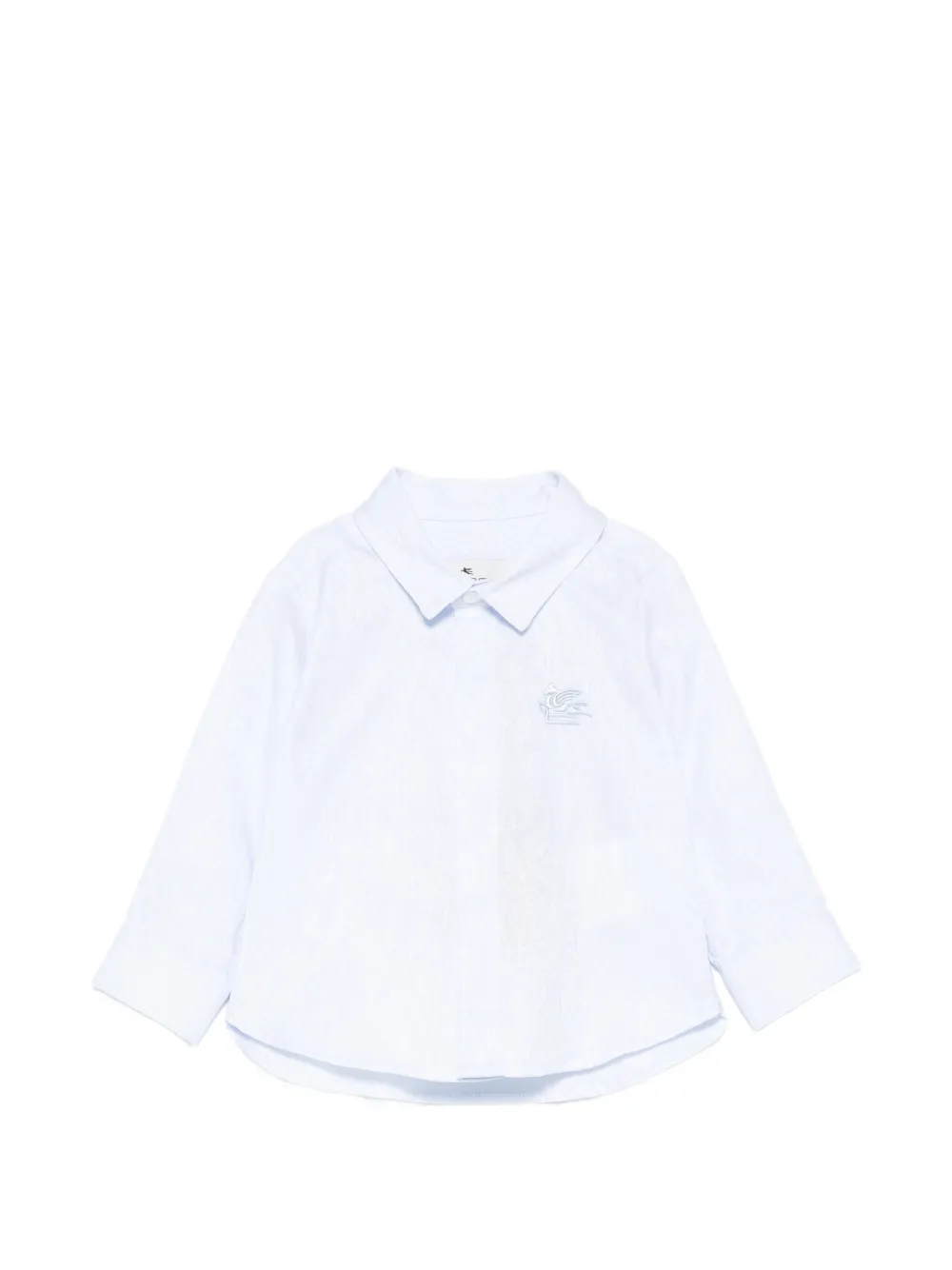ETRO KIDS logo-embroidered shirt - Blau