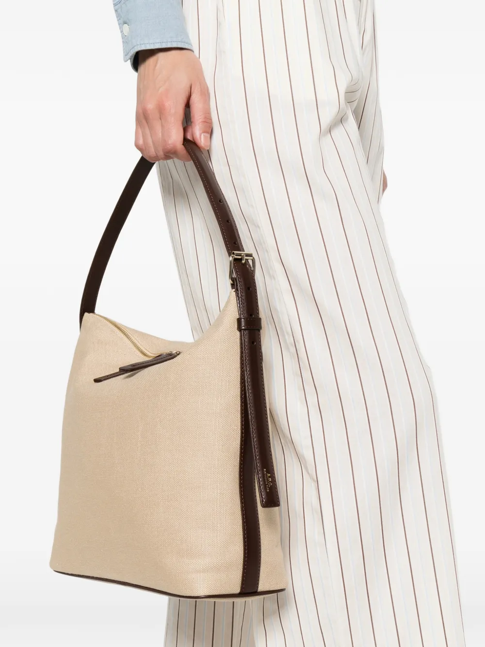 A.P.C. Vera schoudertas Beige