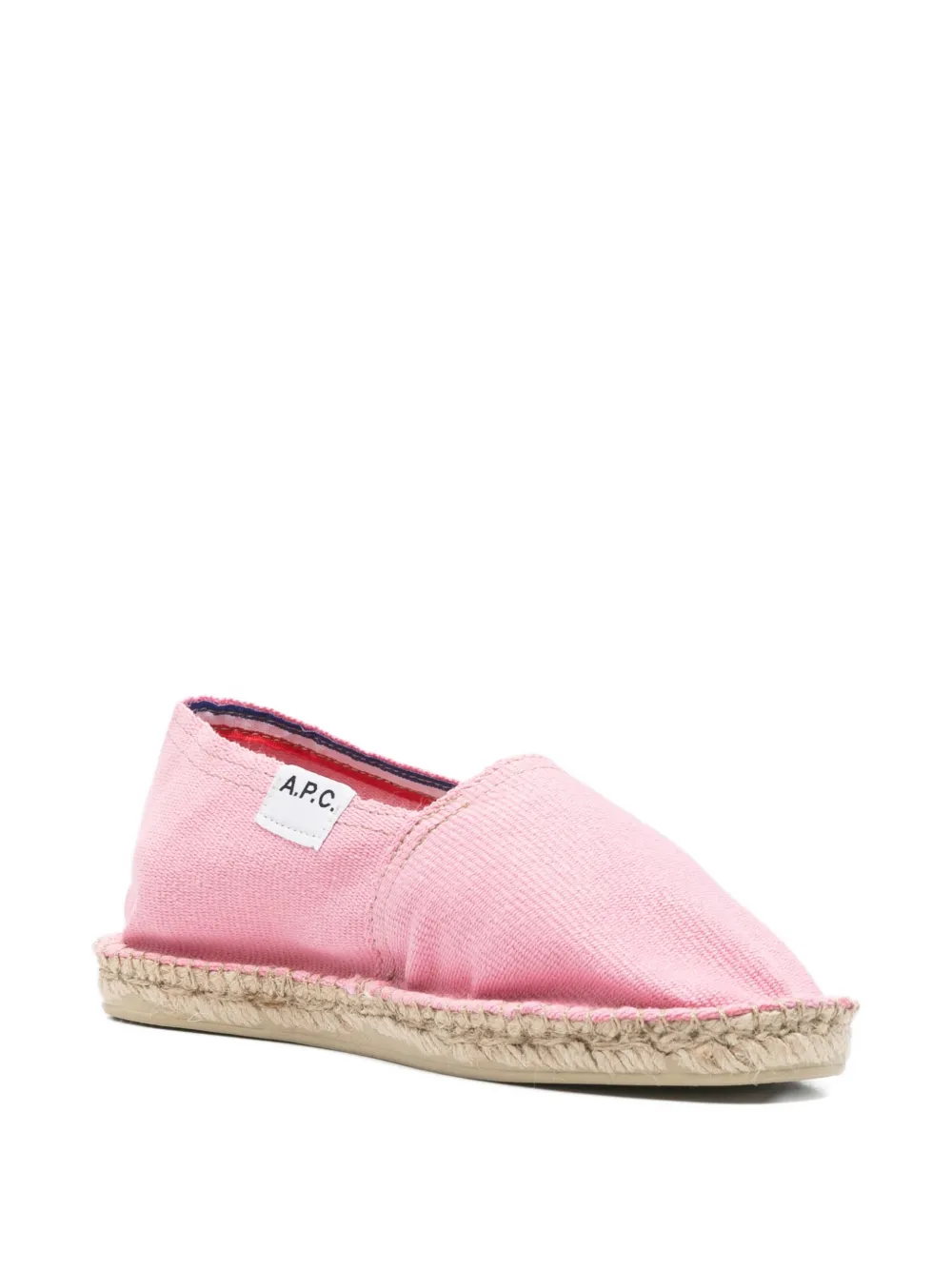 A.P.C. Espadrilles met logo Roze