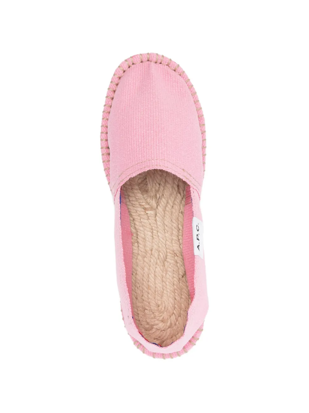 A.P.C. Espadrilles met logo Roze