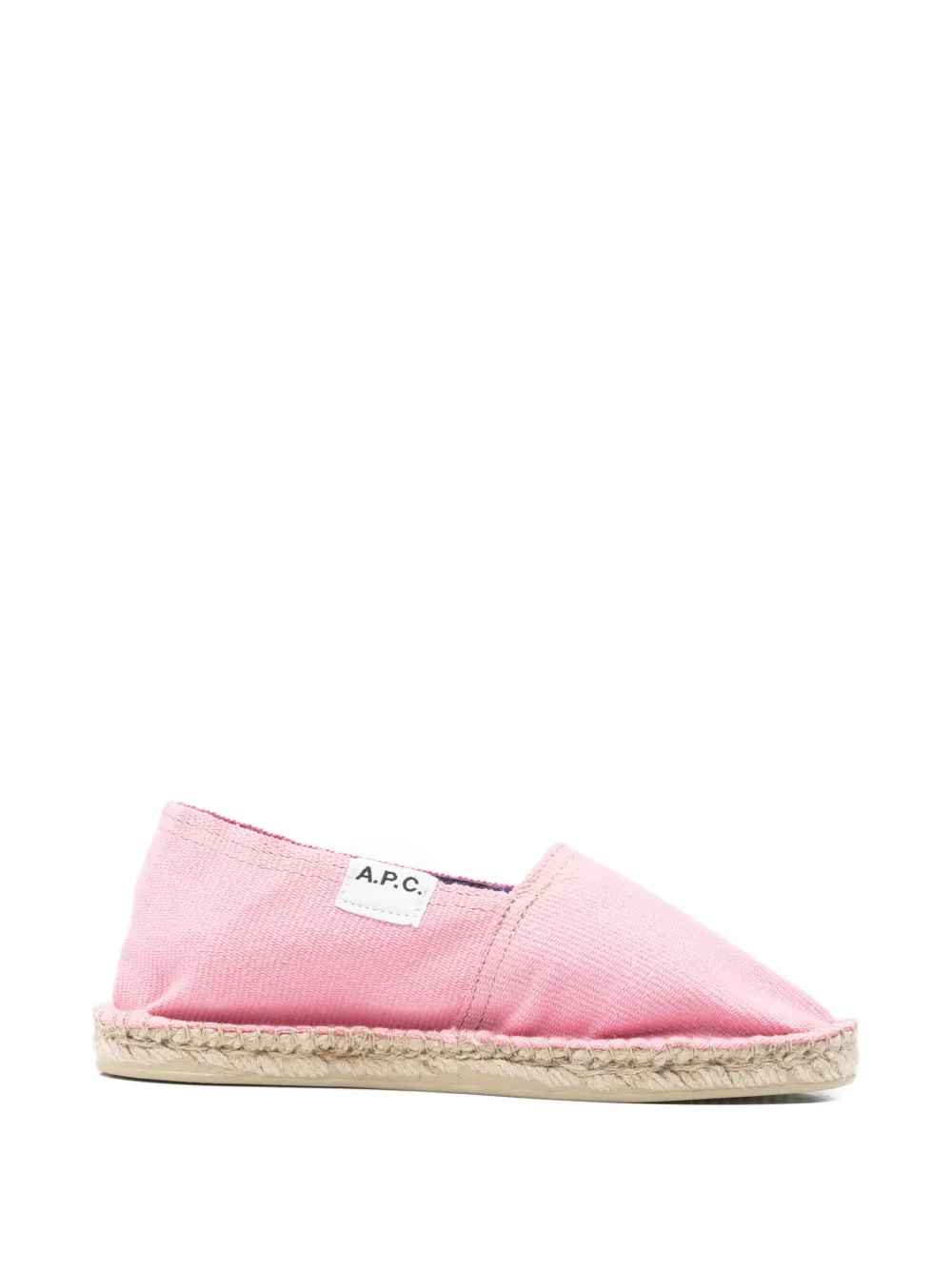 A.P.C. Espadrilles met logo Roze