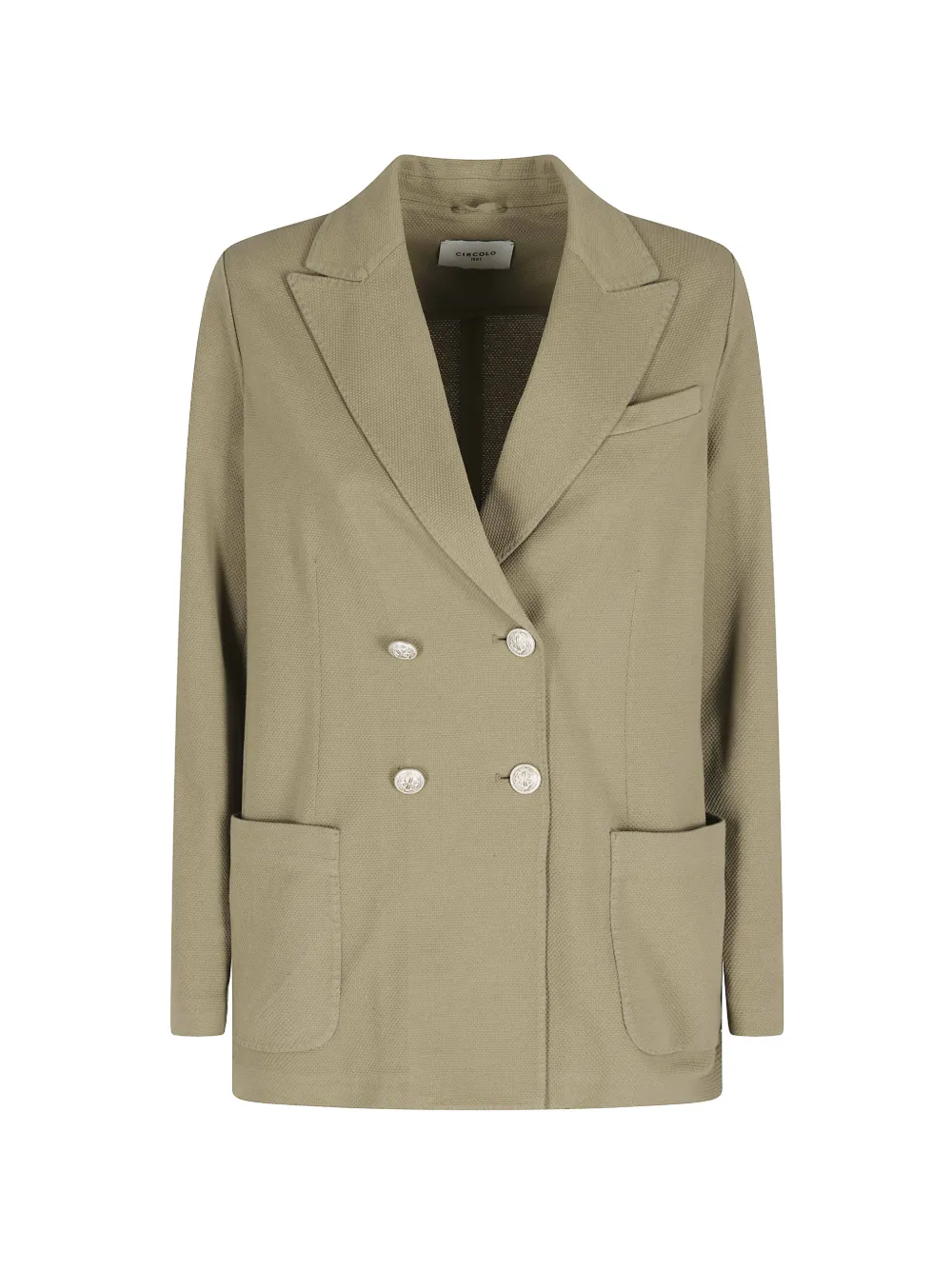 Circolo 1901 double-breasted textured blazer - Nude