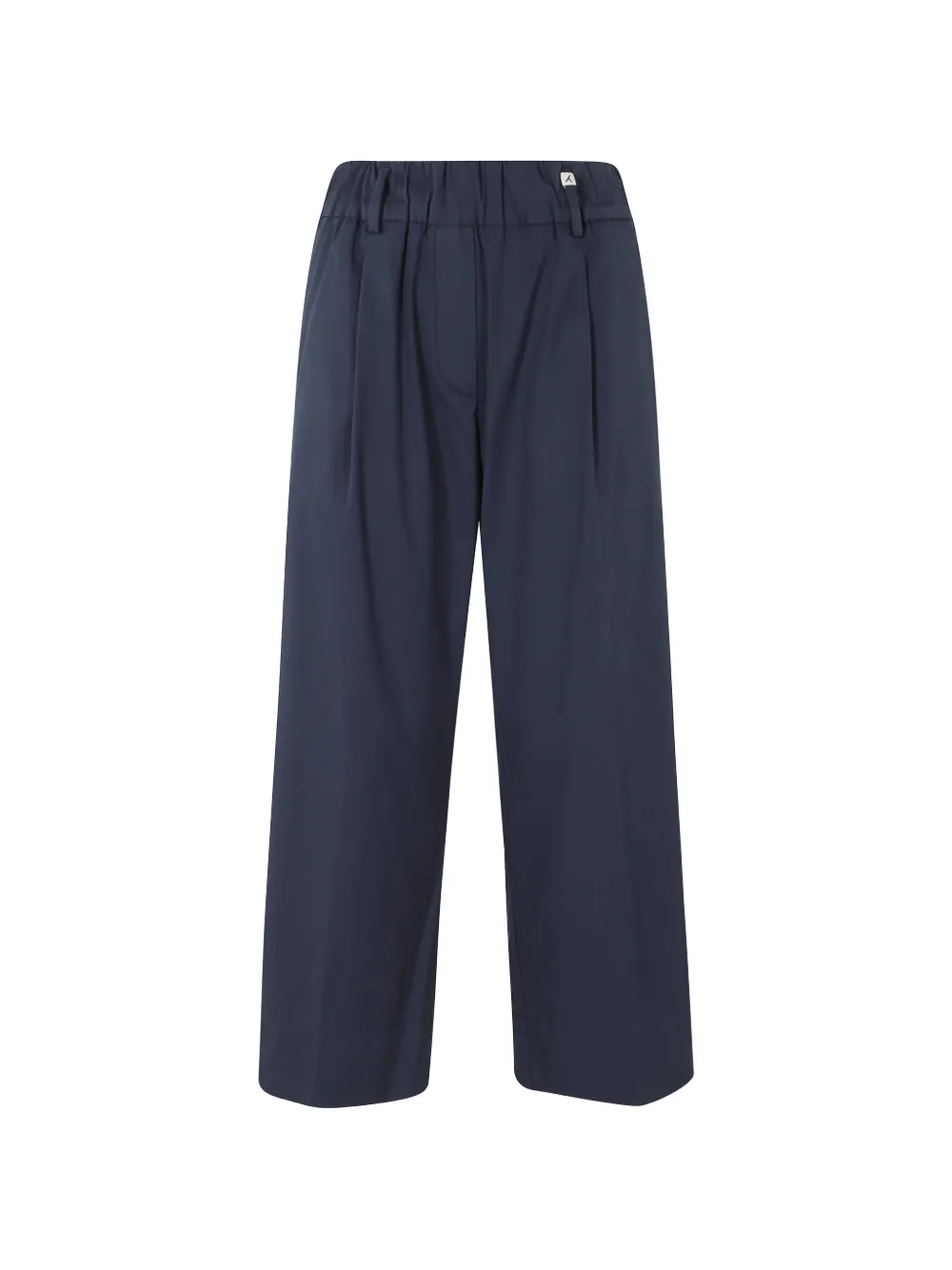 Myths elasticated-waist straight trousers - Blu