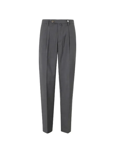 Myths pleated pressed-crease trousers