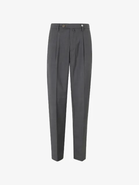Myths pleated pressed-crease trousers