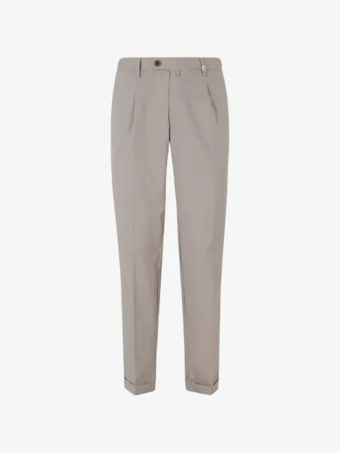 Myths pleated turn-up trousers