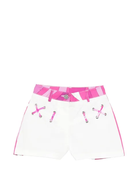 PUCCI Junior eyelet shorts