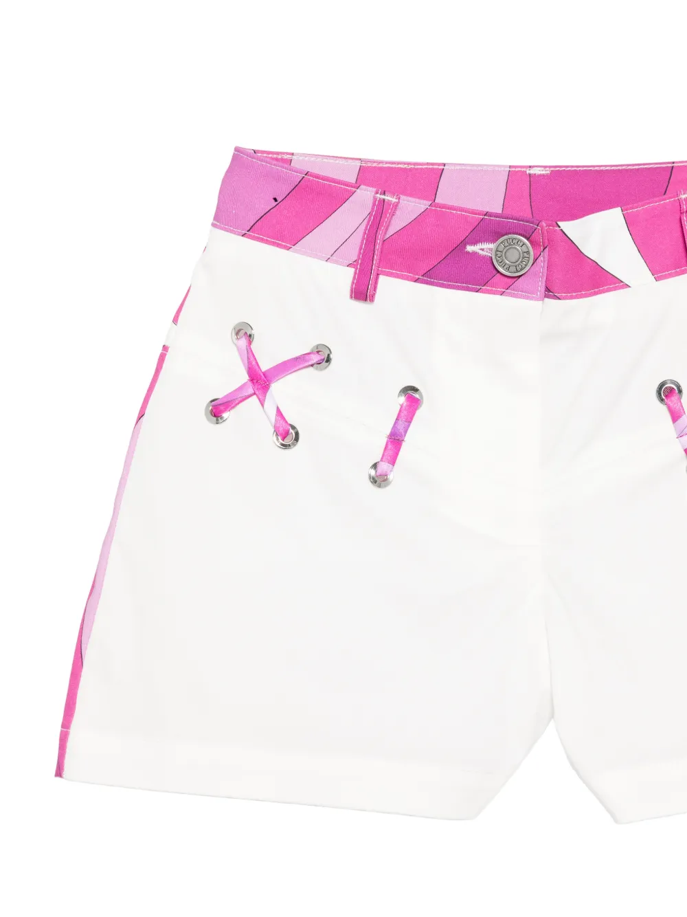 PUCCI Junior Shorts met ringlets Wit