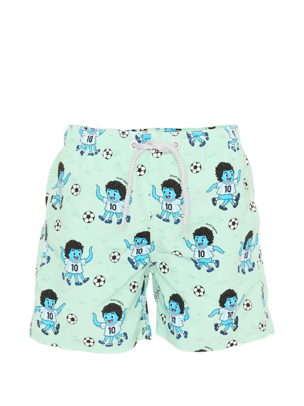 MC2 Saint Barth Kids cartoon print swim shorts - Verde