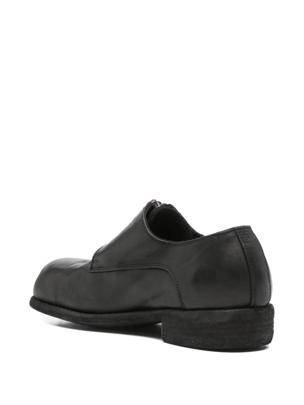 Guidi zip derby shoes Zwart