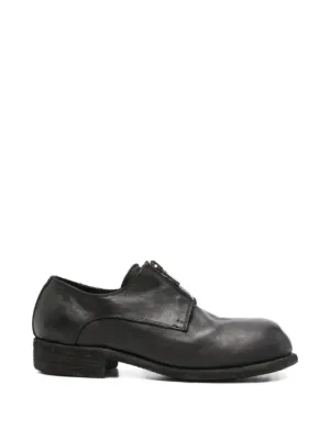 Guidi Leather Oxford Shoes | Black | FARFETCH OM