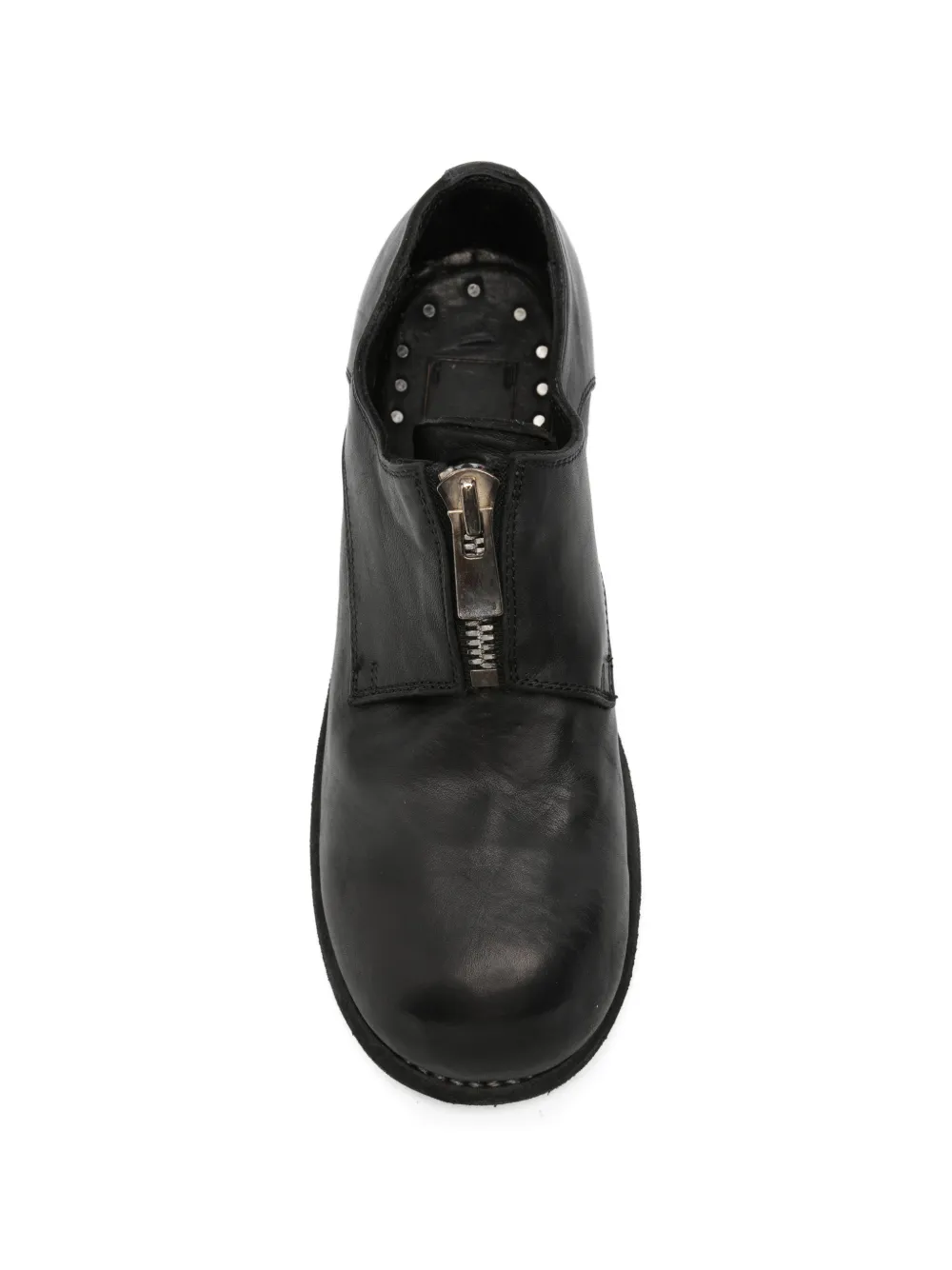 Guidi zip derby shoes Zwart