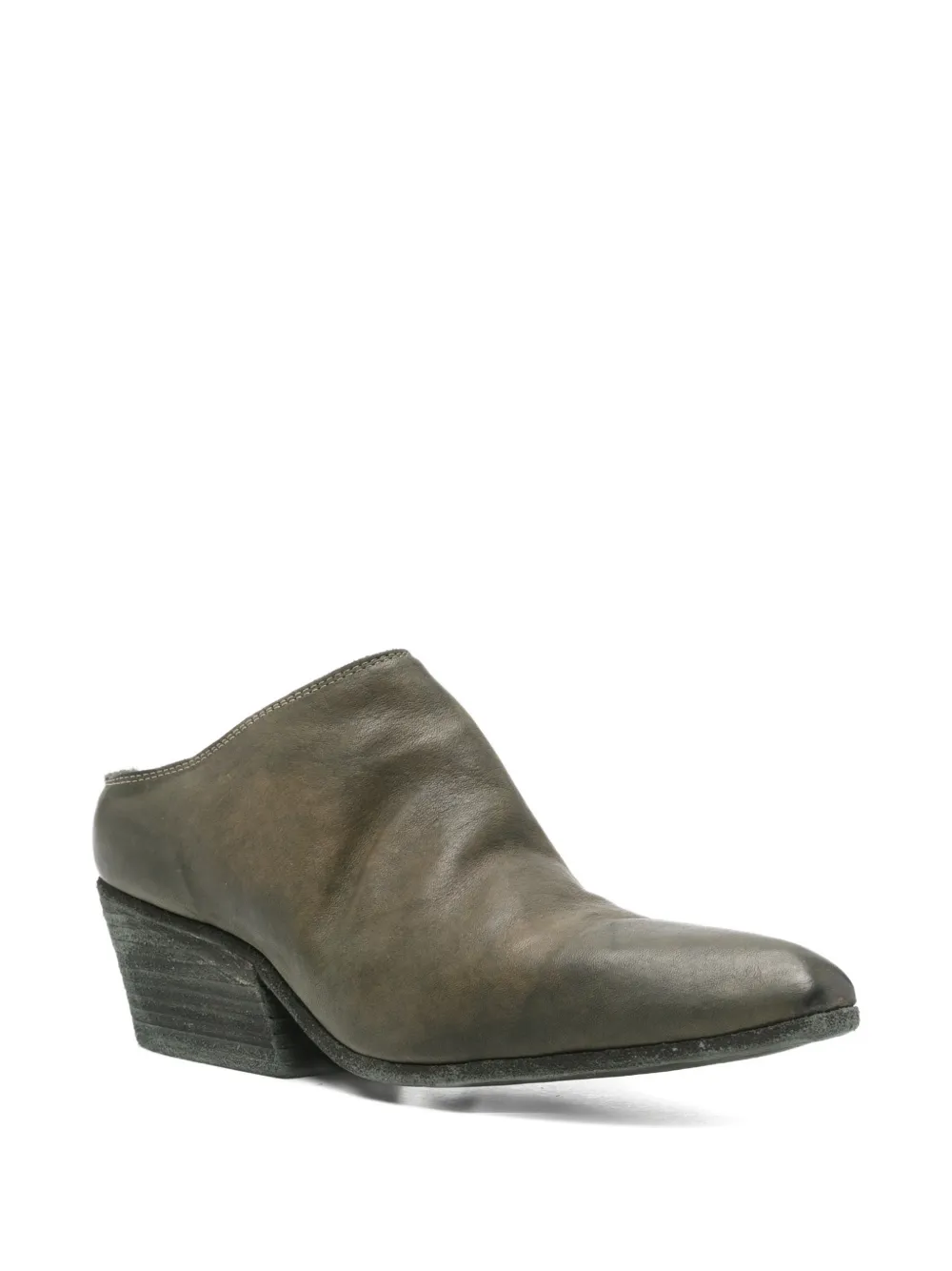 Guidi leather mules Groen