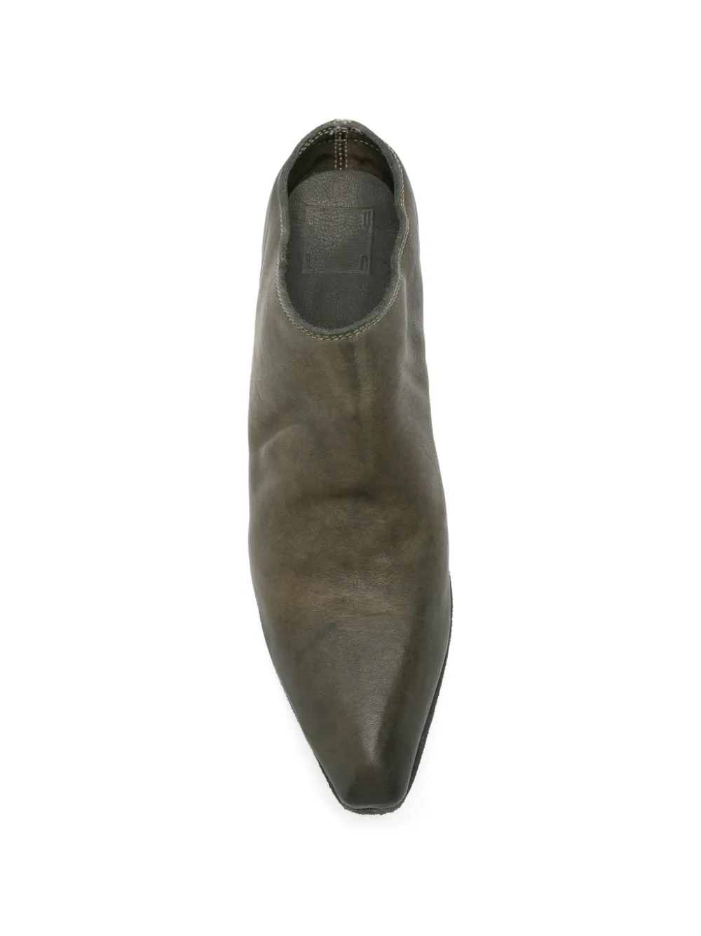 Guidi leather mules Groen