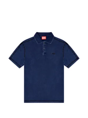 DIESEL ダークブルーポロシャツ Diesel ポロシャツ メンズ通販 - FARFETCH