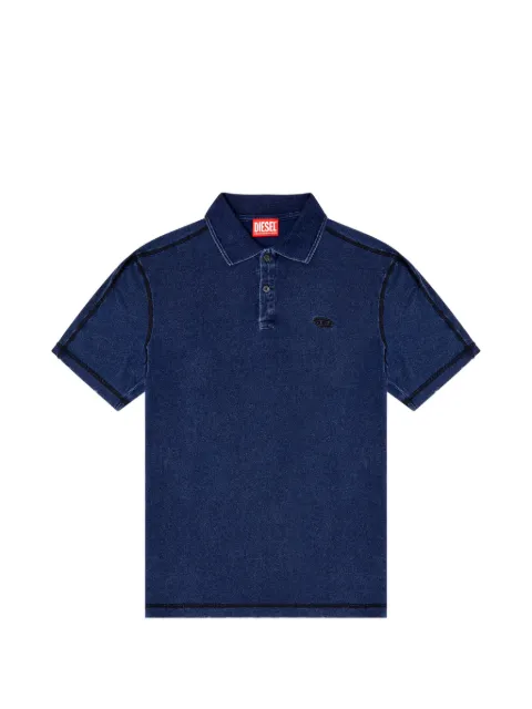 Diesel topstitch polo shirt