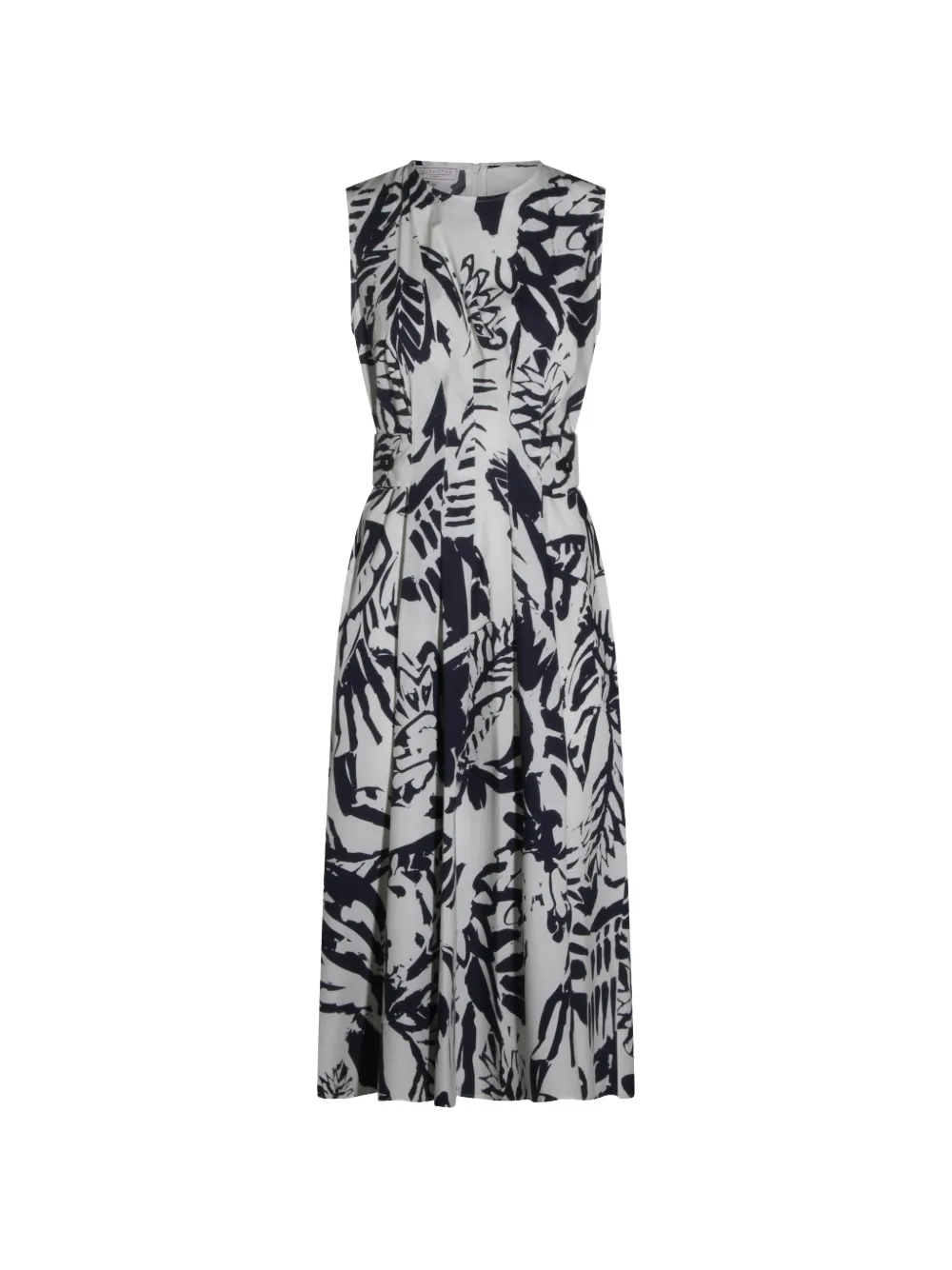 Antonelli button floral print dress - Bianco