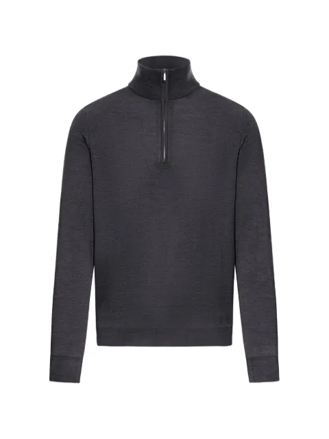Zanone zip roll-neck sweater