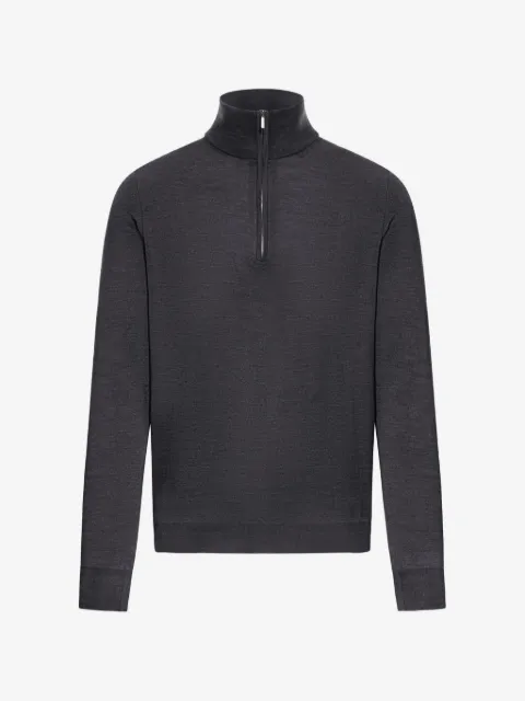 Zanone pull zippé à col roulé