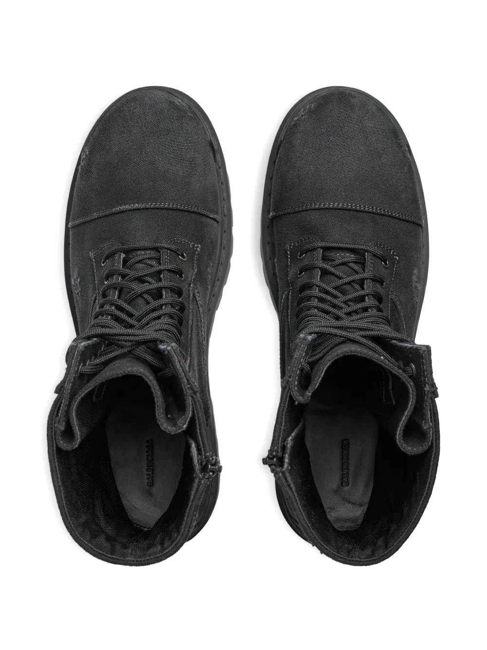 Balenciaga Strike レースアップブーツ | ブラック | FARFETCH JP