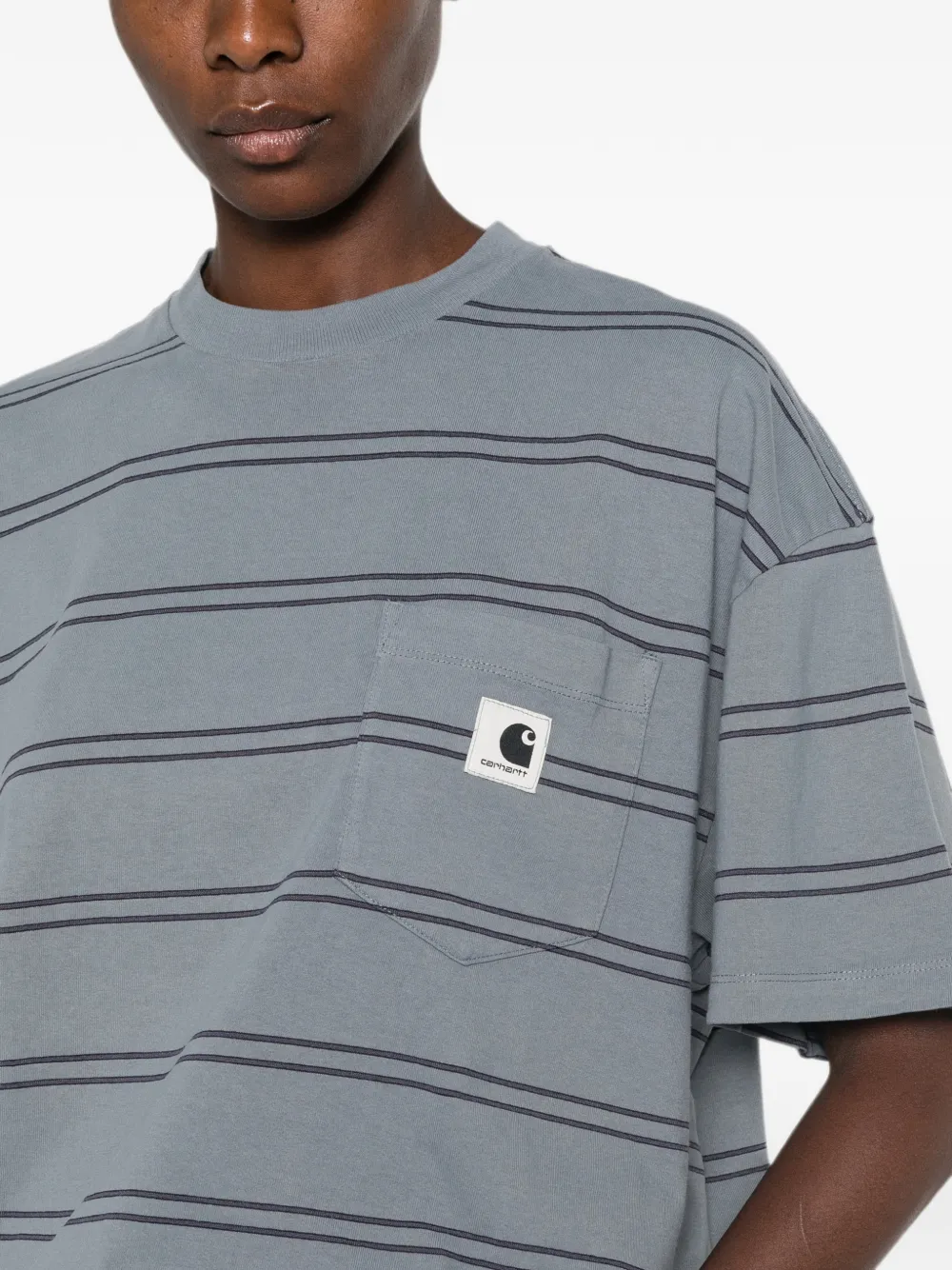 Carhartt WIP S S Bert T-shirt met zak Blauw